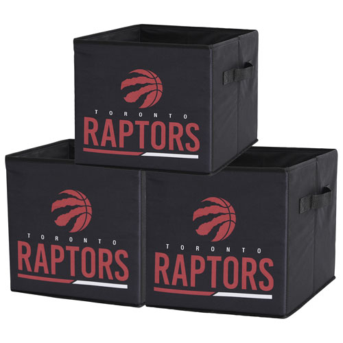 NBA Toronto Raptors Storage Bin - 3 Pack