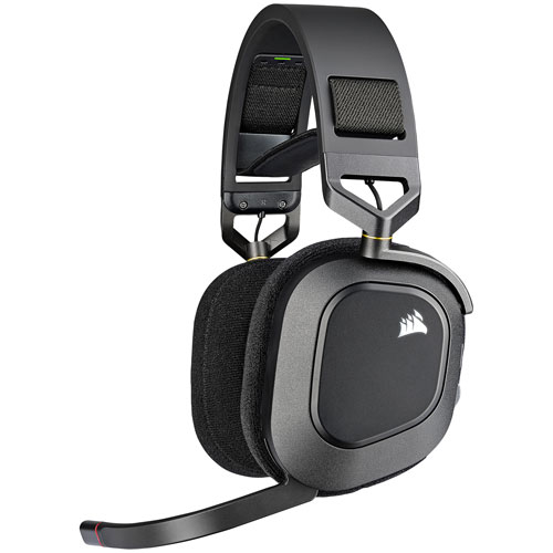 Corsair HS80 RGB Wireless Gaming Headset with Microphone - Carbon
