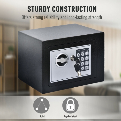 Digital Electronic Safe Box Keypad Lock Security Gun Jewelry Home Office
