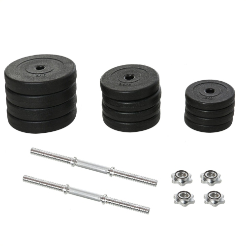 110lbs Dumbbell Set Adjustable Hand Weights Fitness Training Home Gym