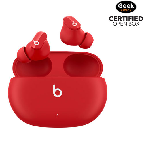 Écouteurs boutons 100 % sans fil à suppression du bruit Studio Buds de Beats by Dr. Dre - Rouge - BO