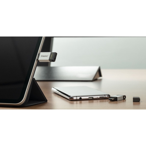 Kingston Digital DataTraveler 80 256GB USB 3.2 + USB-C Flash Drive