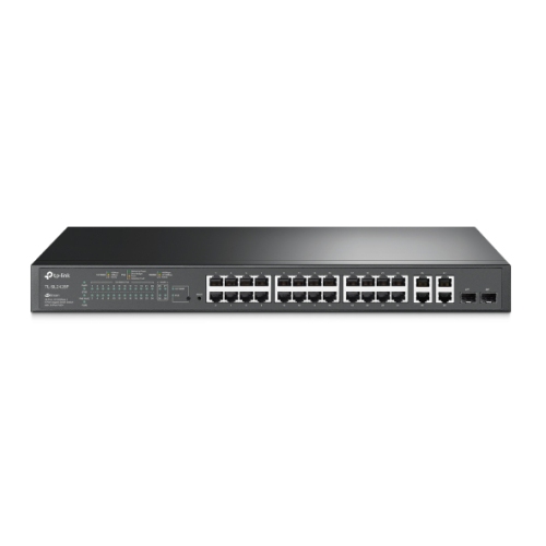 TP LINK  Tp-Link 28-Port Gigabit Smart Switch With Poe+ - (Tl-Sl2428P) In Black