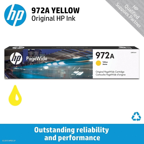 HP 972A Original PageWide 3000 Yield Ink Cartridge - Yellow -