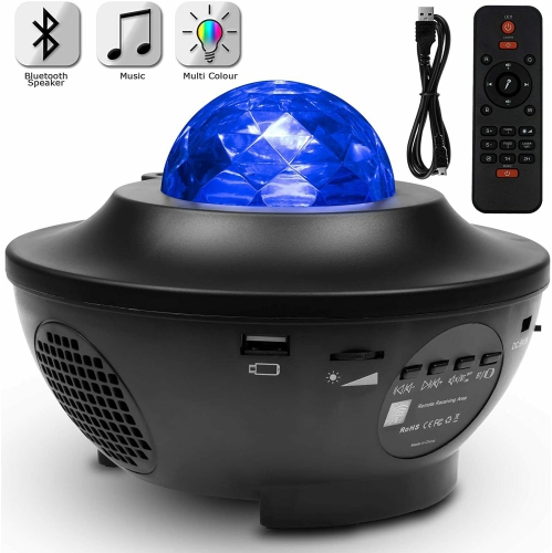 Star Projector Night Light Starry Ocean Sky Party Baby Kids Room Lamp Halloween