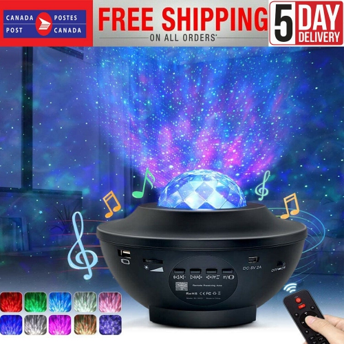 Star Projector Night Light Starry Ocean Sky Party Baby Kids Room Lamp Halloween