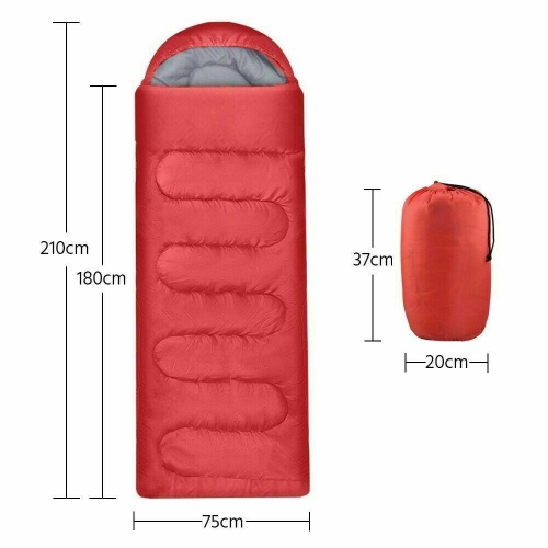 Sac de couchage pour l'extérieur enveloppe unique tente enveloppe randonnée thermique hiver