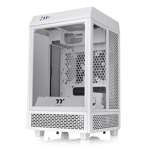 Thermaltake Case CA-1R3-00S6WN-00 The Tower 100 Snow Mini Tower 3x4mm Tempered Glass Retail