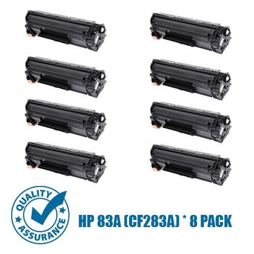 Printer Pro™ Compatible Replacement for 8 Pack HP 83A/hp 83a/83a/cf283a/hp83 Black Toner Cartridge for HP Printer M201 M201dw M125 M127 M225dn M225dw