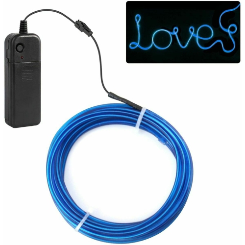 New 5M/16.5ft Led Flexible Soft Tube Wire Lights Neon Glowing Rope Strip Light