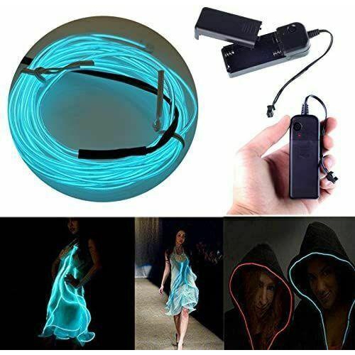 New 5M/16.5ft Led Flexible Soft Tube Wire Lights Neon Glowing Rope Strip Light