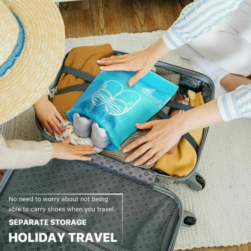 Sac de rangement à chaussures de voyage avec cordon de serrage à la poussière 10 pièces pour la maison