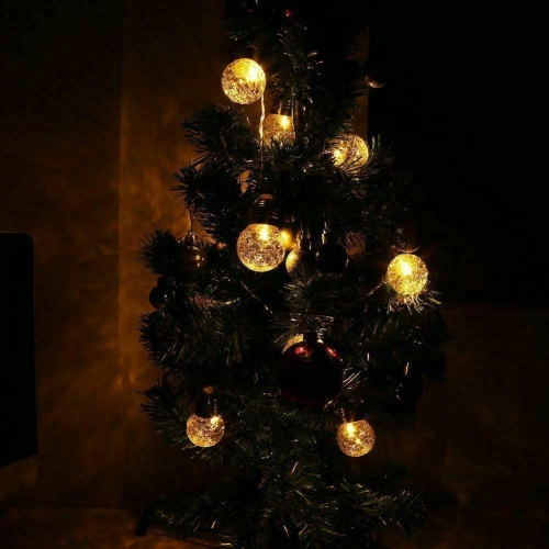 Solar Powered String Lights, 20 LED Clear Ball Waterproof Outdoor Lights, CA SLR