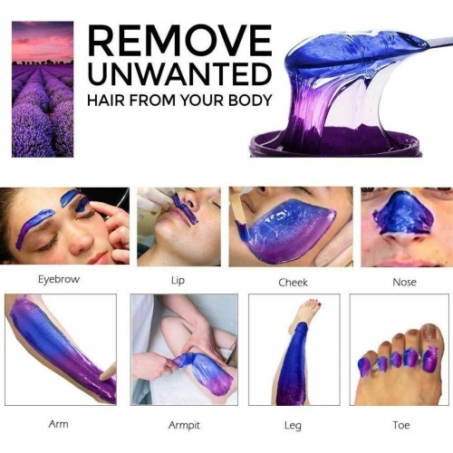 New Wax Warmer Hair Removal Kit with Hard Wax Beans and Wax Applicator Sticks CA
