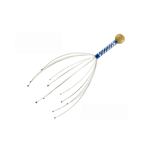 Scalpe Head Massager with Wooden Handle for Home Spa Relief and Relaxation CA