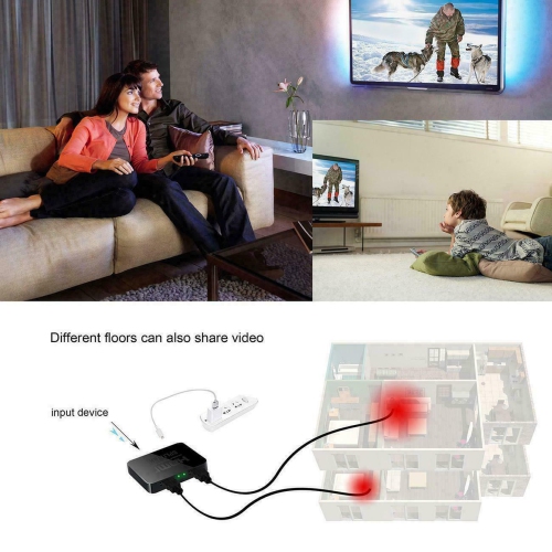 Premium HDMI 1In 2Out 1080P 4K 1X2 HDCP Stripper Splitter Power Signal Amplifier