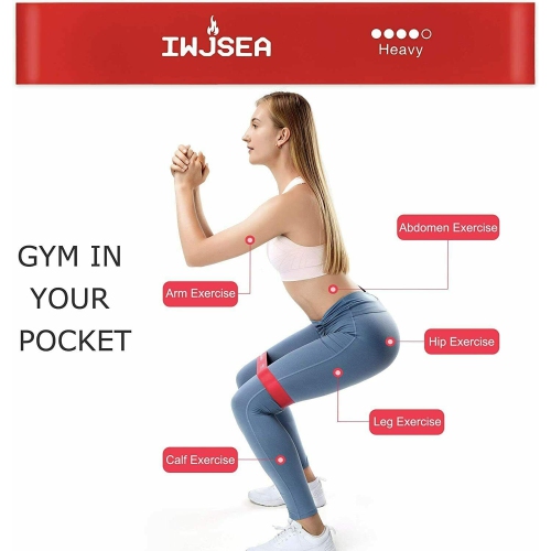 Ensemble de 5 bandes élastiques pour entraînement intense Booty Bands Gym de yoga Resistance Fitness