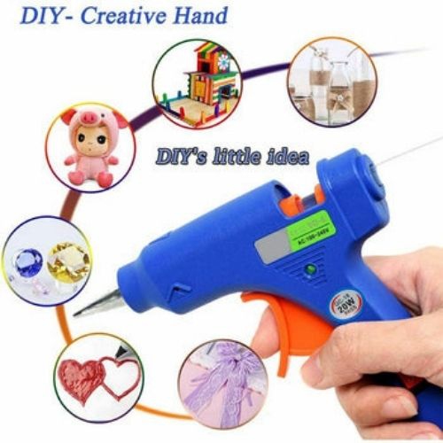 Electric Hot Melt Glue Gun Trigger Adhesive Sticks Craft DIY Hobby Repair CA