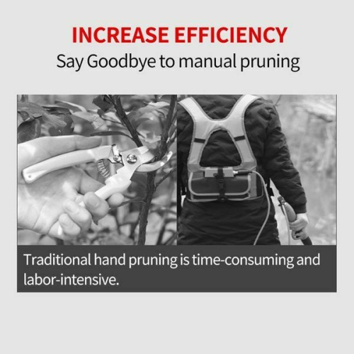 88V Cordless Electric Pruning Shears Secateur Branch Cutter Scissor + 2 Batterie