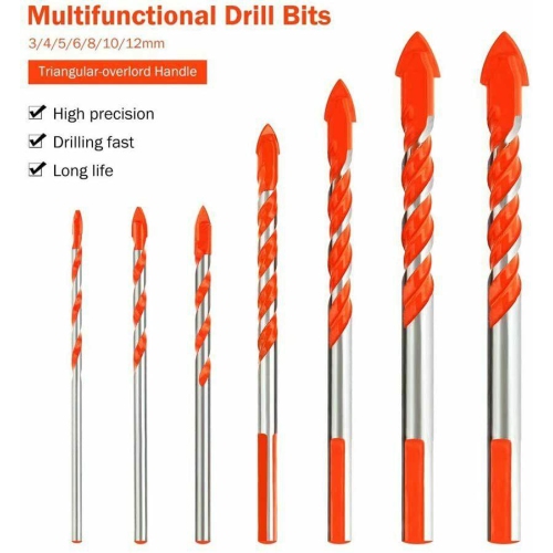 Ultimate Drill Bits Multifunctional 7PCS Set Ceramic Glass Punching Hole Working