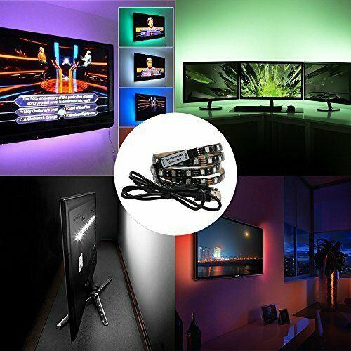 5V USB LED Light RGB 5050 60 Led 3M Controller Led Strip Tape Lamp TV Tape CA