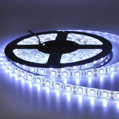 16.4ft 5M LED Strip 5050 White DC12V 300LEDs Waterproof IP65 Flexible LED Light