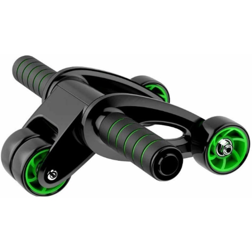 Ab Roller Machine Gymwar Fitness 4 wheeler Home Workout Exercise Equipment Green