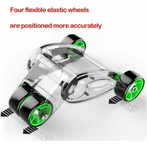 Ab Roller Machine Gymwar Fitness 4 wheeler Home Workout Exercise Equipment Green