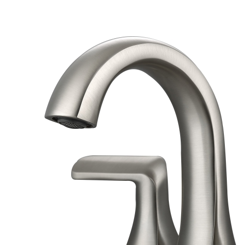 Ancona Arezzo Deck Mount Bathroom Faucet in Brushed Nickel