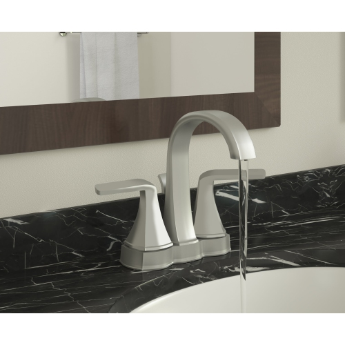 Ancona Arezzo Deck Mount Bathroom Faucet in Brushed Nickel