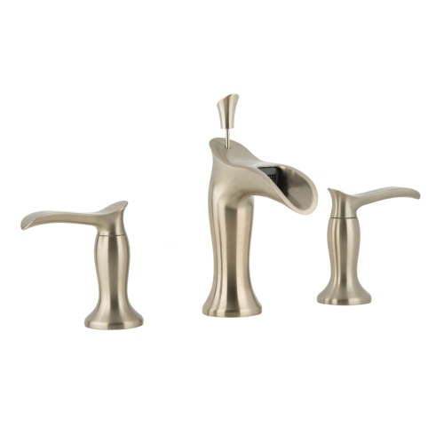 Ancona Eleganzia Series Widespread Bathroom Faucet in Brushed Nickel