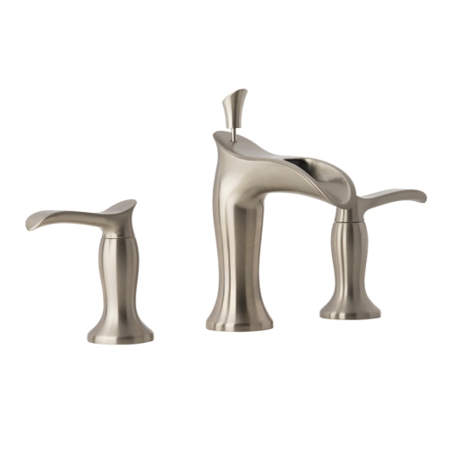 Ancona Eleganzia Series Widespread Bathroom Faucet in Brushed Nickel