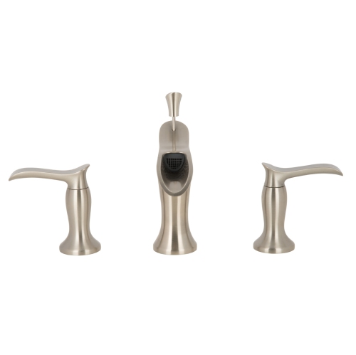 Ancona Eleganzia Series Widespread Bathroom Faucet in Brushed Nickel