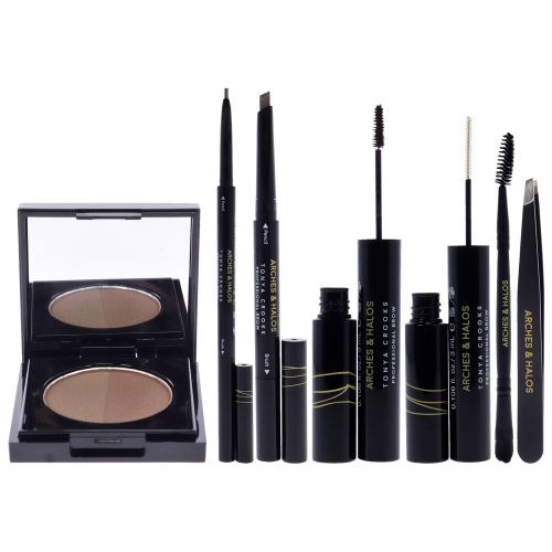 Ultimate Brow Hero Kit - Medium by Arches and Halos for Women - 7 Pc Kit