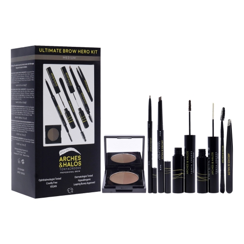 Ultimate Brow Hero Kit - Medium by Arches and Halos for Women - 7 Pc Kit