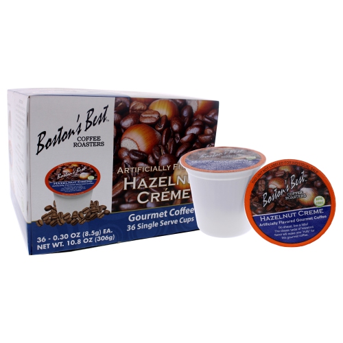 Hazelnut Creme Gourmet Coffee by Bostons Best for Unisex - 36 Cups Coffee