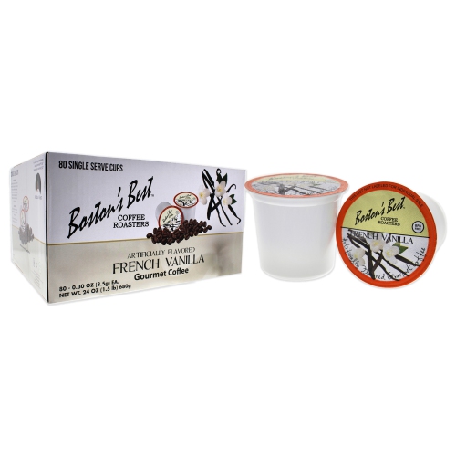 French Vanilla Gourmet Coffee by Bostons Best for Unisex - 80 Cups Coffee