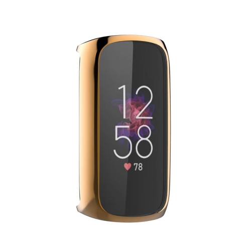 StrapsCo TPU Smart Watch Protective Case - Fitbit Luxe Protector - Yellow Gold