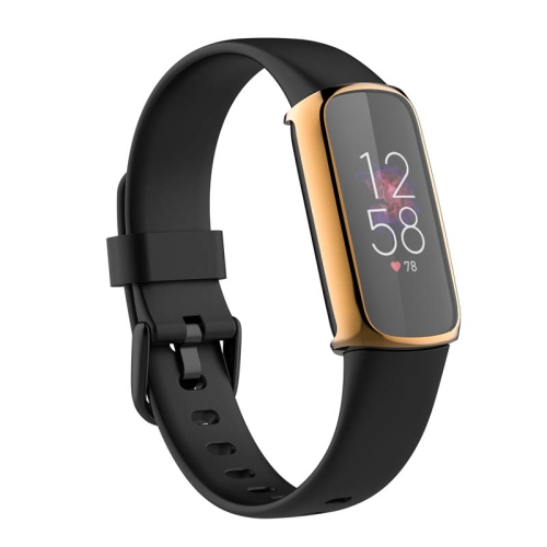 StrapsCo TPU Smart Watch Protective Case - Fitbit Luxe Protector - Yellow Gold