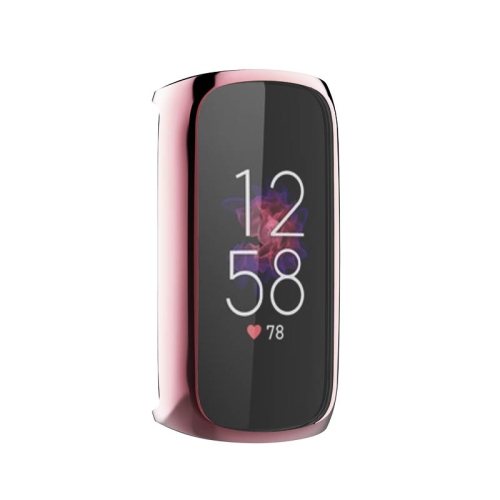StrapsCo TPU Smart Watch Protective Case - Fitbit Luxe Protector - Rose Gold