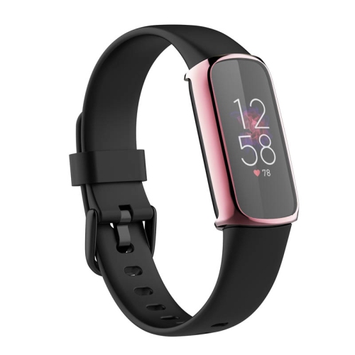 StrapsCo TPU Smart Watch Protective Case - Fitbit Luxe Protector - Rose Gold