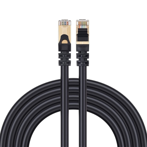 Speedex 15ft Cat 7 High-Speed 10 Gigabit Ethernet Patch Internet Cable - Black