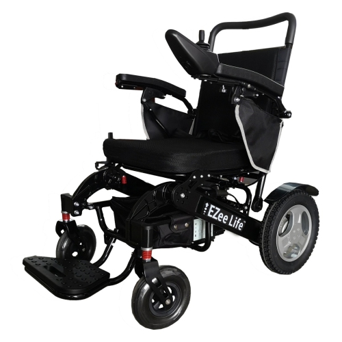 EZee Life EZee Fold 6G Electric Wheelchair - Aluminum Frame - 12” Rear Wheels