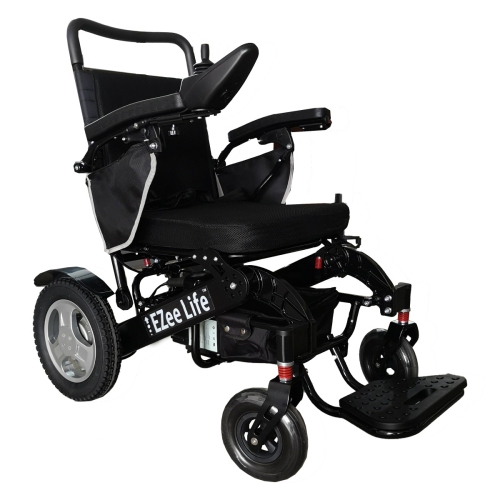 EZee Life EZee Fold 6G Electric Wheelchair - Aluminum Frame - 12” Rear Wheels