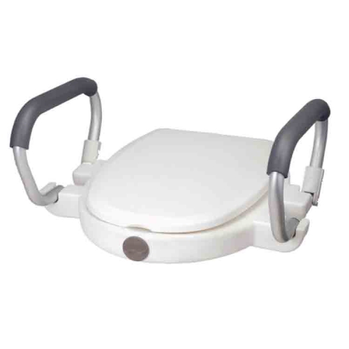 EZee Life 2" Raised Toilet Seat - Flip Back Arms
