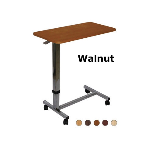 EZee Life Overbed Table - Walnut Finish