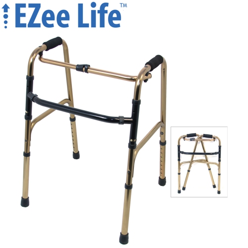 EZee Life Folding Walker - Bronze Reciprocal