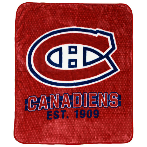 NHL Polyester Plush Throw Blanket - 40" x 50" - Montreal Canadiens