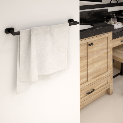 Ancona Aria 4-Piece Bathroom Accessory Set in Matte Black