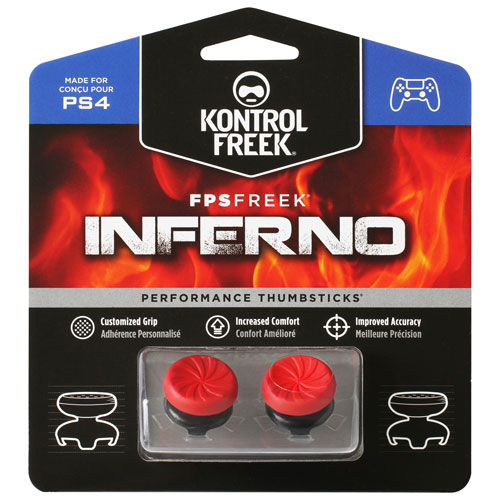 KontrolFreek FPS Freek Inferno 4-Prong Thumbsticks for PS4 & PS5